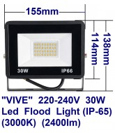 Vive 1525 30W Led Flood Light Fitting